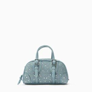 Zara Jean Material Bedazzled Crossbody Bag SIZE M  6073/110/017
